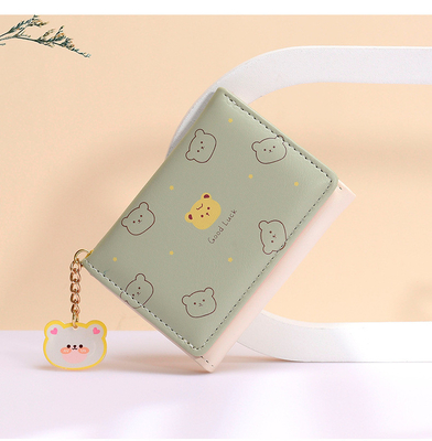 SMALL PURSE LADIES PURSE SHORT STYLE GIRL STUDENT FASHION CARTOON COIN WALLET WHOLESALE WALLET CLIP FEMALE