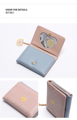 SMALL PURSE LADIES PURSE SHORT STYLE GIRL STUDENT FASHION CARTOON COIN WALLET WHOLESALE WALLET CLIP FEMALE