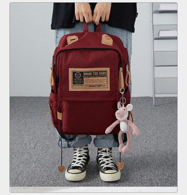 MALE BACKPACK FEMALE COLLEGE STUDENTS SIMPLE DESIGN SENSE NICHE COMPUTER BAG SCHOOLBAG