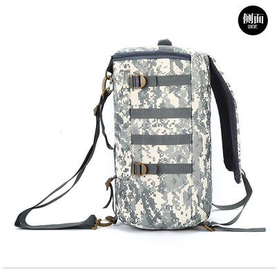 CAMO DOUBLE SHOULDER BUCKET BAG LARGE CAPACITY OUTDOOR CAMO BACKPACK SINGLE SHOULDER CROSSBODY TRAVEL BACKPACK HANDBAG
