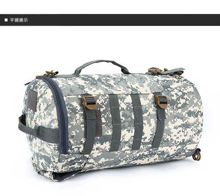 CAMO DOUBLE SHOULDER BUCKET BAG LARGE CAPACITY OUTDOOR CAMO BACKPACK SINGLE SHOULDER CROSSBODY TRAVEL BACKPACK HANDBAG