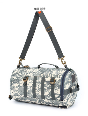 CAMO DOUBLE SHOULDER BUCKET BAG LARGE CAPACITY OUTDOOR CAMO BACKPACK SINGLE SHOULDER CROSSBODY TRAVEL BACKPACK HANDBAG