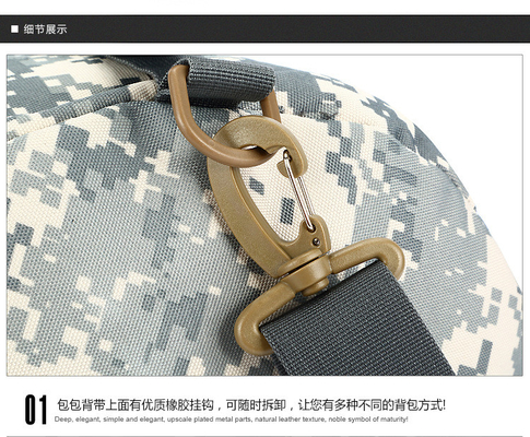 CAMO DOUBLE SHOULDER BUCKET BAG LARGE CAPACITY OUTDOOR CAMO BACKPACK SINGLE SHOULDER CROSSBODY TRAVEL BACKPACK HANDBAG