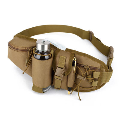 Outdoor Sports Bag Tactical Camouflage Waist Pack with Waterproof Material Adjustable Strap and Convenient Water Cup Holder Design