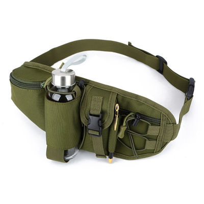 Outdoor Sports Bag Tactical Camouflage Waist Pack with Waterproof Material Adjustable Strap and Convenient Water Cup Holder Design