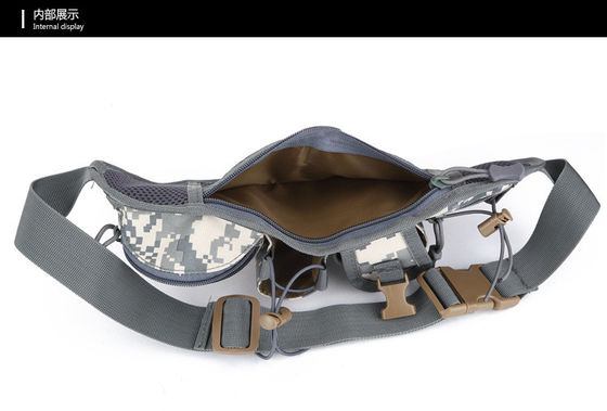 Outdoor Sports Bag Tactical Camouflage Waist Pack with Waterproof Material Adjustable Strap and Convenient Water Cup Holder Design