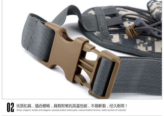 Outdoor Sports Bag Tactical Camouflage Waist Pack with Waterproof Material Adjustable Strap and Convenient Water Cup Holder Design