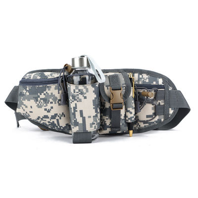 Outdoor Sports Bag Tactical Camouflage Waist Pack with Waterproof Material Adjustable Strap and Convenient Water Cup Holder Design
