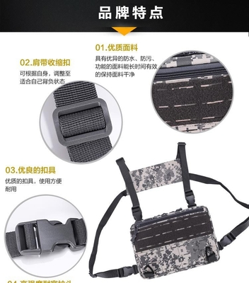 NEW TACTICAL CHEST BAG MALE FUNCTION VEST VEST BAG THREE PURPOSE MOTORCYCLE CAMOUFLAGE MEN'S BACKPACK
