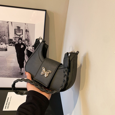 POPULAR NEW NICHE DESIGN BAG FEMALE TREND FOREIGN STYLE BUTTERFLY BAG ADVANCED SENSE OF ALL SHOULDER UNDERARM BAG