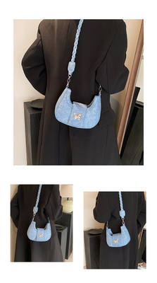 POPULAR NEW NICHE DESIGN BAG FEMALE TREND FOREIGN STYLE BUTTERFLY BAG ADVANCED SENSE OF ALL SHOULDER UNDERARM BAG