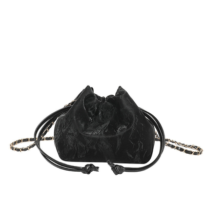 ​2024 NEW FASHION NICHE DESIGN SPRING/SUMMER CROSSBODY BAG SENIOR SENSE PLEATED BUCKET BAG