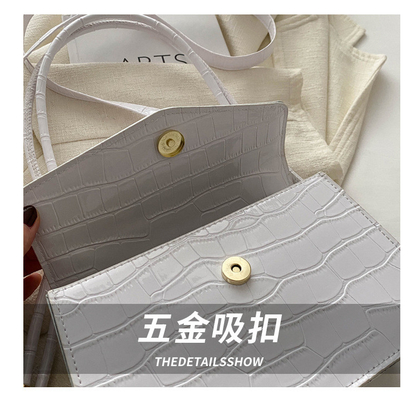 PATENT LEATHER PURE COLOR QUALITY ALL-IN-ONE BAG WOMEN'S HAND BILL SHOULDER CROSSBODY BAG UNDERARM WOMEN'S BAG