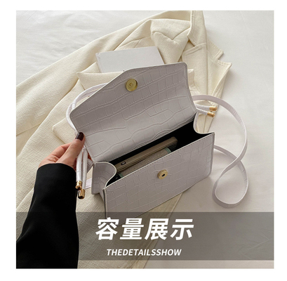 PATENT LEATHER PURE COLOR QUALITY ALL-IN-ONE BAG WOMEN'S HAND BILL SHOULDER CROSSBODY BAG UNDERARM WOMEN'S BAG