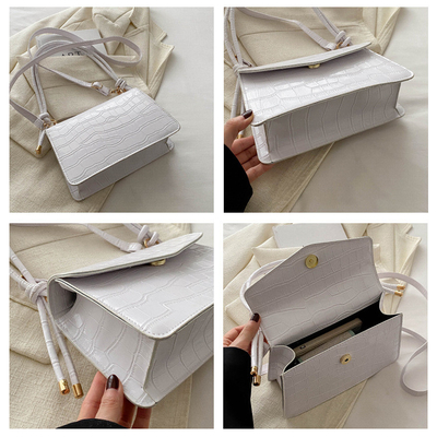 PATENT LEATHER PURE COLOR QUALITY ALL-IN-ONE BAG WOMEN'S HAND BILL SHOULDER CROSSBODY BAG UNDERARM WOMEN'S BAG