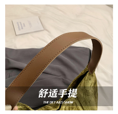 New Chinese style large capacity armpit bag trend new fashion medieval shoulder bag female minority commuter Tote bag