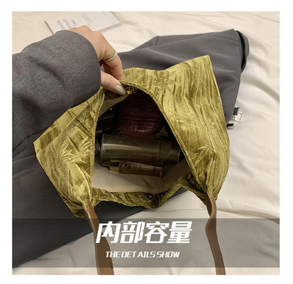 New Chinese style large capacity armpit bag trend new fashion medieval shoulder bag female minority commuter Tote bag