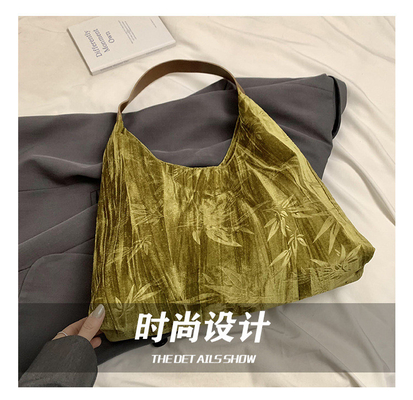 New Chinese style large capacity armpit bag trend new fashion medieval shoulder bag female minority commuter Tote bag
