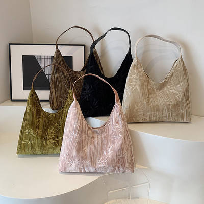 New Chinese style large capacity armpit bag trend new fashion medieval shoulder bag female minority commuter Tote bag
