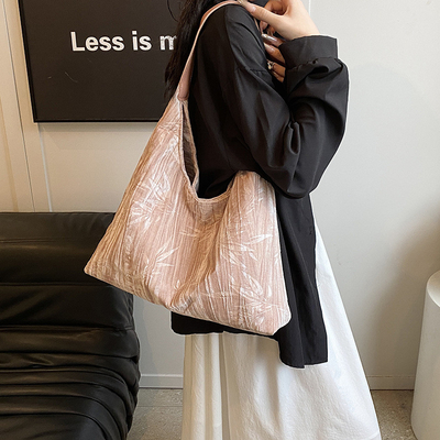 New Chinese style large capacity armpit bag trend new fashion medieval shoulder bag female minority commuter Tote bag