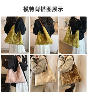 New Chinese style large capacity armpit bag trend new fashion medieval shoulder bag female minority commuter Tote bag
