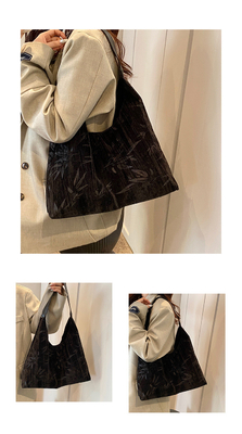 New Chinese style large capacity armpit bag trend new fashion medieval shoulder bag female minority commuter Tote bag