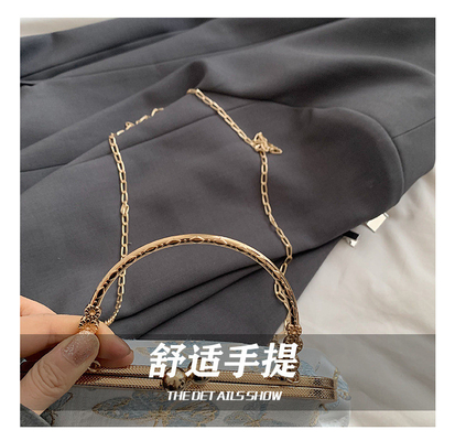 NEW CHINESE STYLE CHEONGSAM DINNER BAG FOR WOMEN 2024 SPRING/SUMMER NEW HANDBAG SENIOR CHAIN CROSSBODY BAG