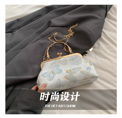 NEW CHINESE STYLE CHEONGSAM DINNER BAG FOR WOMEN 2024 SPRING/SUMMER NEW HANDBAG SENIOR CHAIN CROSSBODY BAG