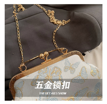 NEW CHINESE STYLE CHEONGSAM DINNER BAG FOR WOMEN 2024 SPRING/SUMMER NEW HANDBAG SENIOR CHAIN CROSSBODY BAG