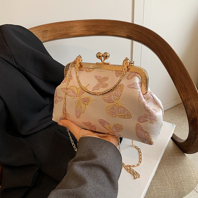 NEW CHINESE STYLE CHEONGSAM DINNER BAG FOR WOMEN 2024 SPRING/SUMMER NEW HANDBAG SENIOR CHAIN CROSSBODY BAG