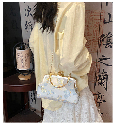 NEW CHINESE STYLE CHEONGSAM DINNER BAG FOR WOMEN 2024 SPRING/SUMMER NEW HANDBAG SENIOR CHAIN CROSSBODY BAG