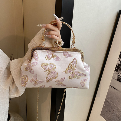 NEW CHINESE STYLE CHEONGSAM DINNER BAG FOR WOMEN 2024 SPRING/SUMMER NEW HANDBAG SENIOR CHAIN CROSSBODY BAG