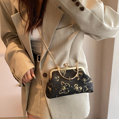 NEW CHINESE STYLE CHEONGSAM DINNER BAG FOR WOMEN 2024 SPRING/SUMMER NEW HANDBAG SENIOR CHAIN CROSSBODY BAG