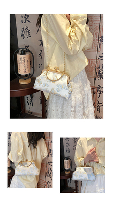 NEW CHINESE STYLE CHEONGSAM DINNER BAG FOR WOMEN 2024 SPRING/SUMMER NEW HANDBAG SENIOR CHAIN CROSSBODY BAG