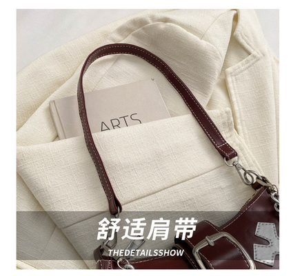 HIGH-GRADE UNDERARM BAG WOMEN'S NEW AUTUMN AND WINTER FASHION NICHE FASHION EVERYTHING RETRO CHAIN COMMUTER SHOULDER UND