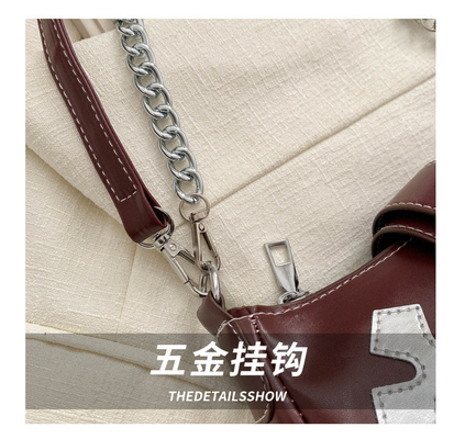 HIGH-GRADE UNDERARM BAG WOMEN'S NEW AUTUMN AND WINTER FASHION NICHE FASHION EVERYTHING RETRO CHAIN COMMUTER SHOULDER UND