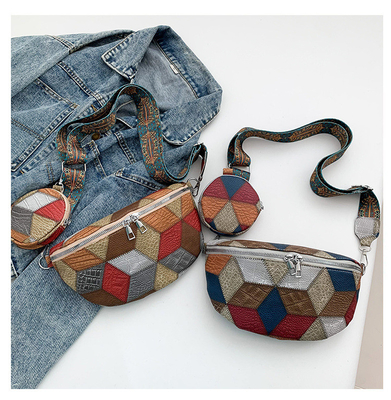 AUTUMN AND WINTER RETRO CROSSBODY BAG BAG FEMALE BAG FASHION CHEST CROSSBODY BAG NEW NICHE DESIGN MOBILE PHONE RETRO FAN