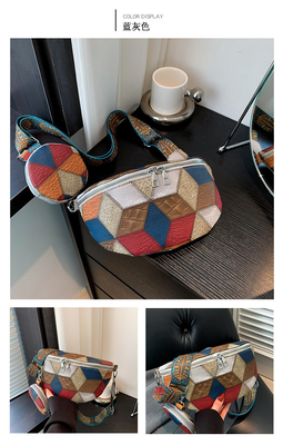 AUTUMN AND WINTER RETRO CROSSBODY BAG BAG FEMALE BAG FASHION CHEST CROSSBODY BAG NEW NICHE DESIGN MOBILE PHONE RETRO FAN