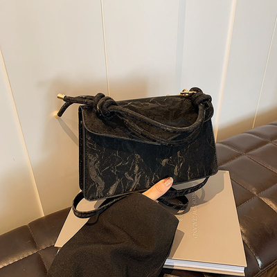 HIGH-GRADE HANDBAG WOMEN TREND NEW FASHION NICHE DESIGN HAND BILL OF LADING SHOULDER BAG ALL TEXTURE CROSSBODY BAG