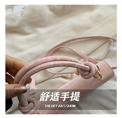 HIGH-GRADE HANDBAG WOMEN TREND NEW FASHION NICHE DESIGN HAND BILL OF LADING SHOULDER BAG ALL TEXTURE CROSSBODY BAG