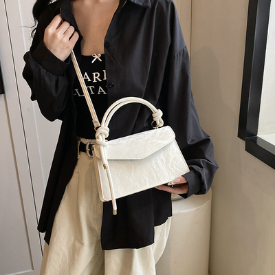 HIGH-GRADE HANDBAG WOMEN TREND NEW FASHION NICHE DESIGN HAND BILL OF LADING SHOULDER BAG ALL TEXTURE CROSSBODY BAG
