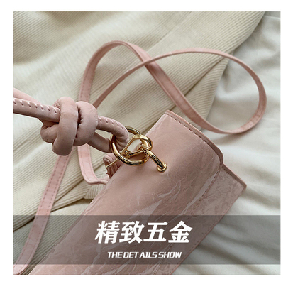 HIGH-GRADE HANDBAG WOMEN TREND NEW FASHION NICHE DESIGN HAND BILL OF LADING SHOULDER BAG ALL TEXTURE CROSSBODY BAG