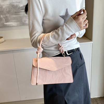 HIGH-GRADE HANDBAG WOMEN TREND NEW FASHION NICHE DESIGN HAND BILL OF LADING SHOULDER BAG ALL TEXTURE CROSSBODY BAG
