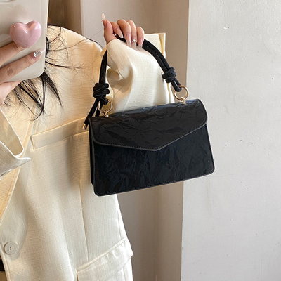 HIGH-GRADE HANDBAG WOMEN TREND NEW FASHION NICHE DESIGN HAND BILL OF LADING SHOULDER BAG ALL TEXTURE CROSSBODY BAG