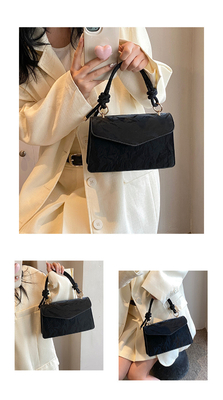 HIGH-GRADE HANDBAG WOMEN TREND NEW FASHION NICHE DESIGN HAND BILL OF LADING SHOULDER BAG ALL TEXTURE CROSSBODY BAG