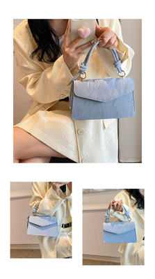HIGH-GRADE HANDBAG WOMEN TREND NEW FASHION NICHE DESIGN HAND BILL OF LADING SHOULDER BAG ALL TEXTURE CROSSBODY BAG