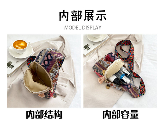 NEW CHINESE FASHION SINGLE SHOULDER CROSSBODY BAG NET RED SIMPLE ETHNIC STYLE SMALL BAG TEXTURE CHEST BAG WOMEN'S BAG