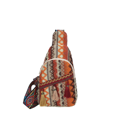 NEW CHINESE FASHION SINGLE SHOULDER CROSSBODY BAG NET RED SIMPLE ETHNIC STYLE SMALL BAG TEXTURE CHEST BAG WOMEN'S BAG