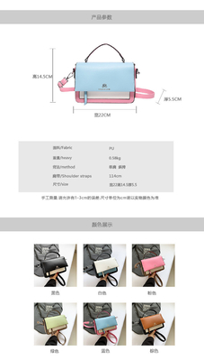 2024 SPRING AND SUMMER NEW FASHION SMALL SQUARE BAG SINGLE SHOULDER BAG MATCHING COLOR HAND CROSSBODY BAG