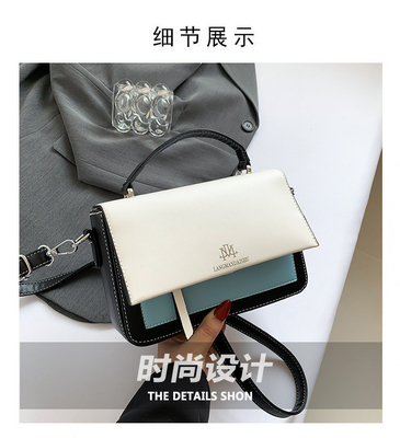 2024 SPRING AND SUMMER NEW FASHION SMALL SQUARE BAG SINGLE SHOULDER BAG MATCHING COLOR HAND CROSSBODY BAG